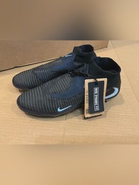 New Nike Phantom 6 High Elite FG Black/Black NBY HJ2147-003 Men’s Size 10